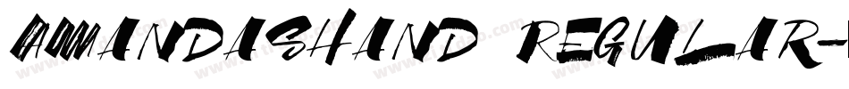 AmandasHand Regular字体转换